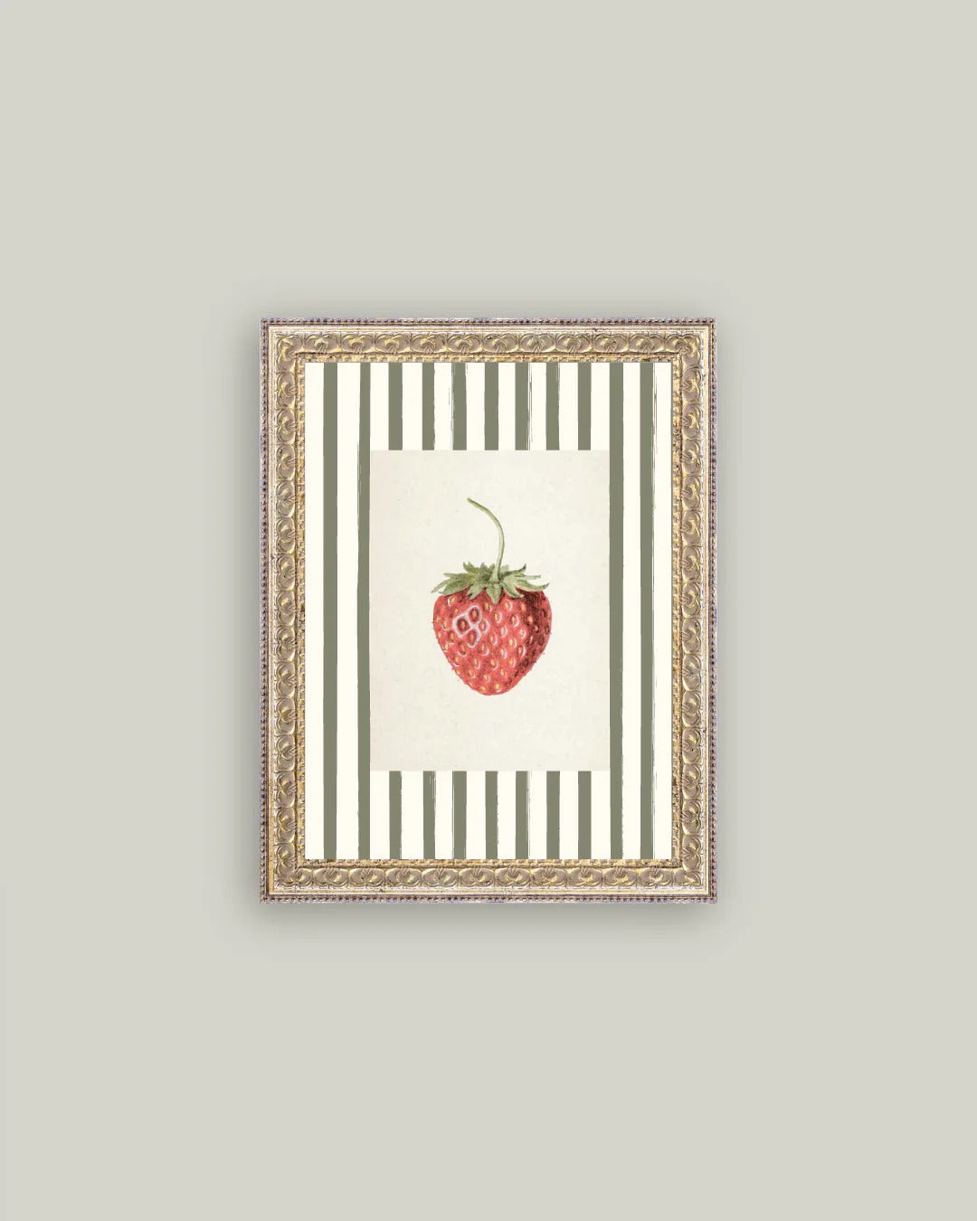 Framed Strawberry Botanical Wall Art