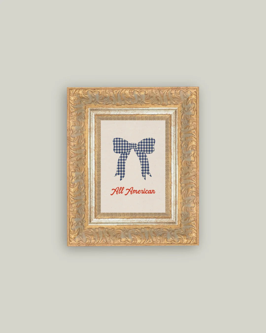 All American Bow Framed Wall Art
