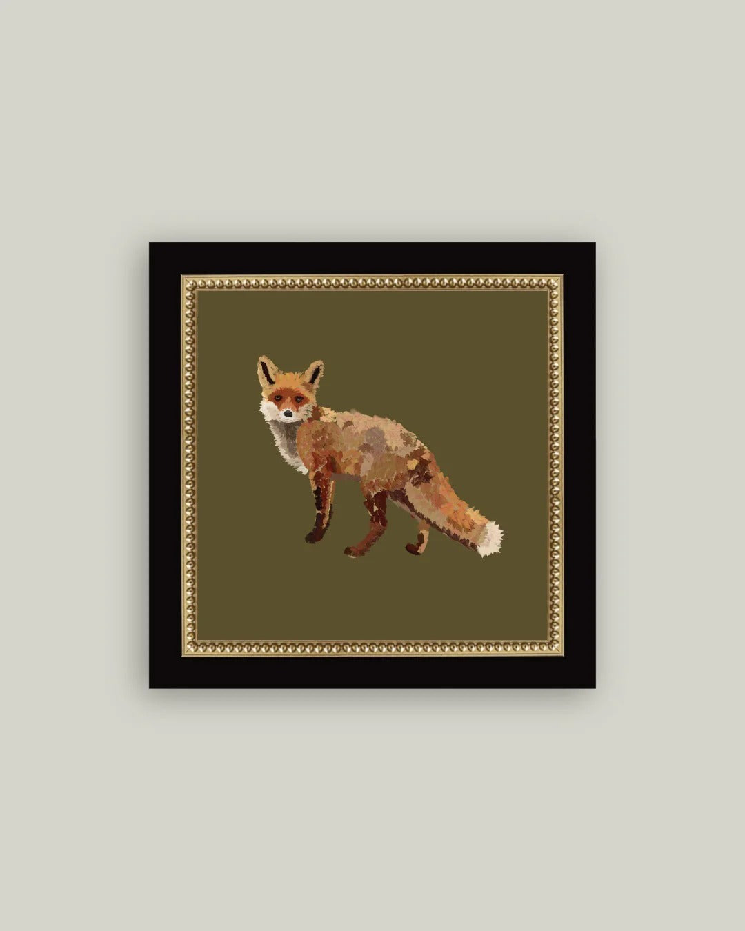Framed Fox Animal Wall Art