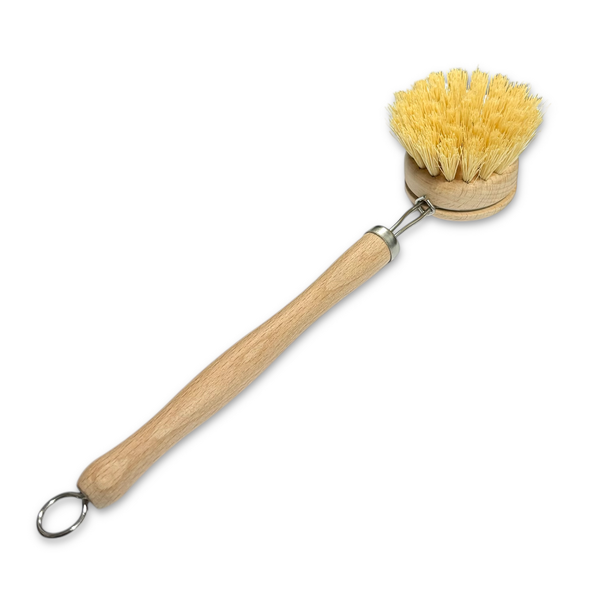 sisal dish brush with long bamboo handle