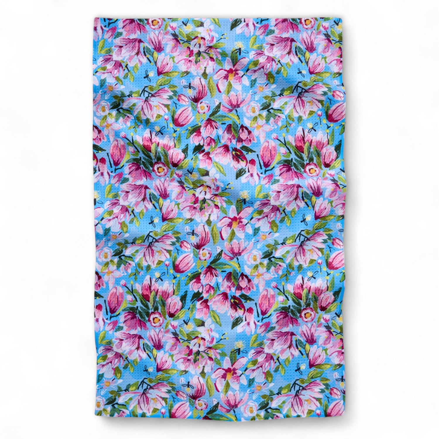 Magnolia Floral Geometry Tea Towel
