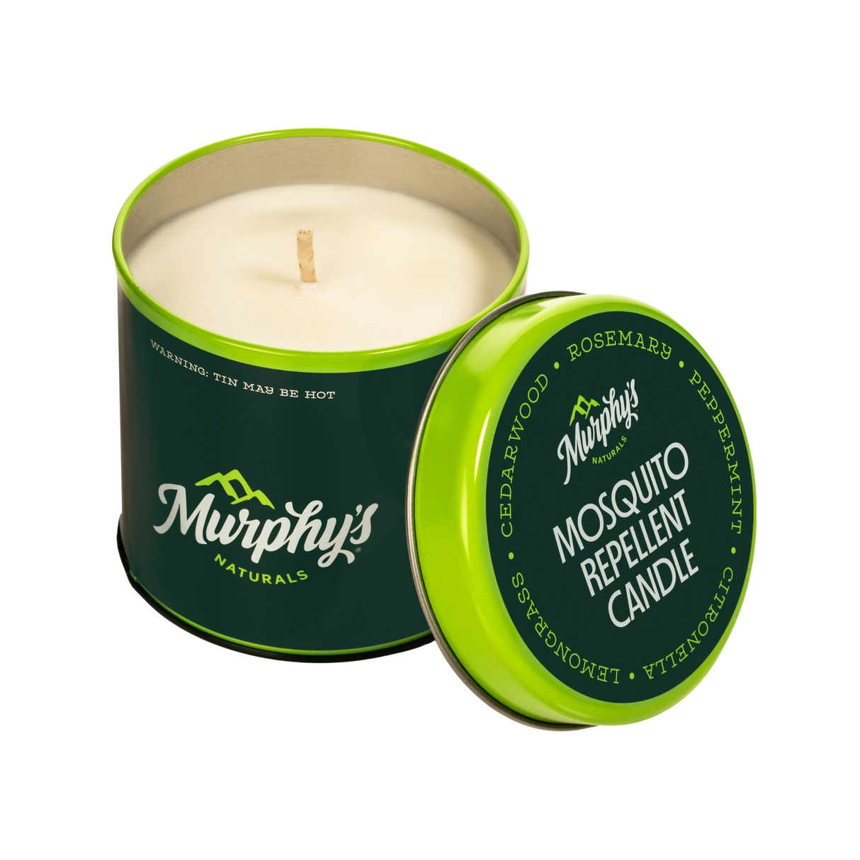 Murphy’s Naturals mosquito repellent candle with citronella and essential oils for patios and outdoor spaces