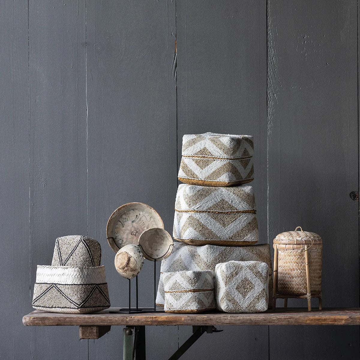 Warung Rattan Woven Trinket Basket