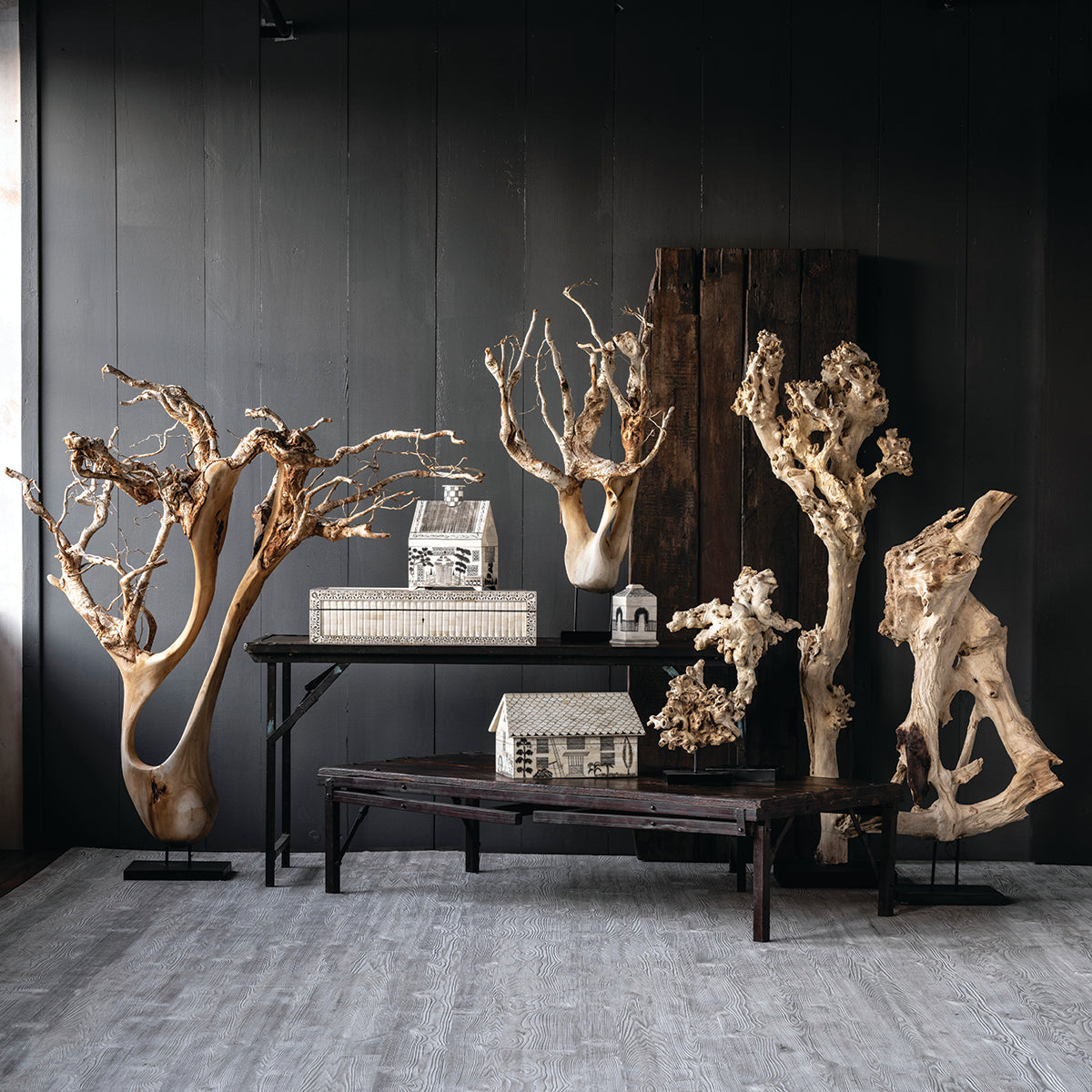 Bleached Erosion Natural Driftwood Wood Sculpture