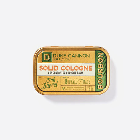 oak barrel solid cologne balm by duke cannon