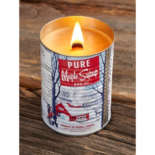 Pure Maple Syrup Candle with Wooden Wick