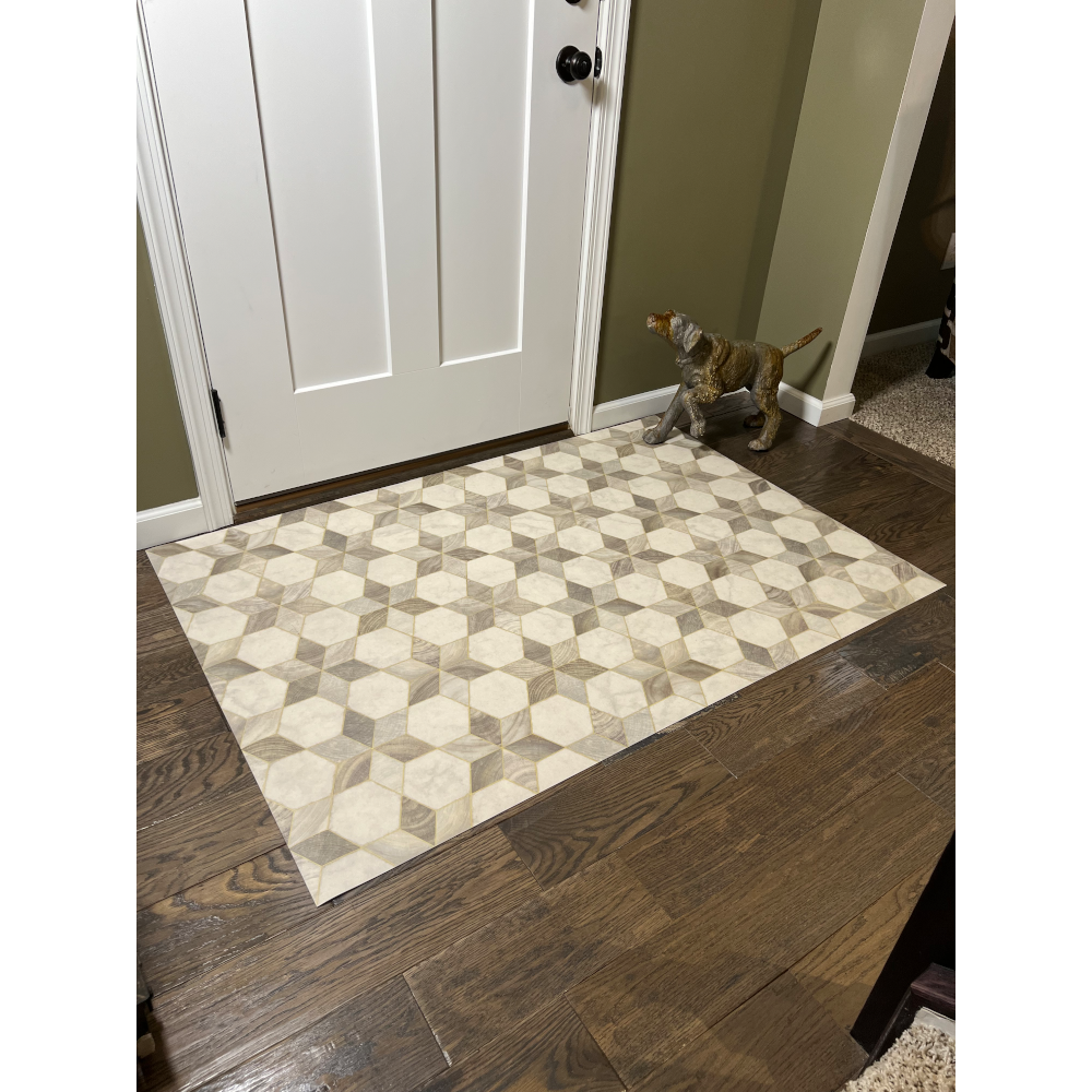 Artisanry Illuminated Starlight Vinyl Rug