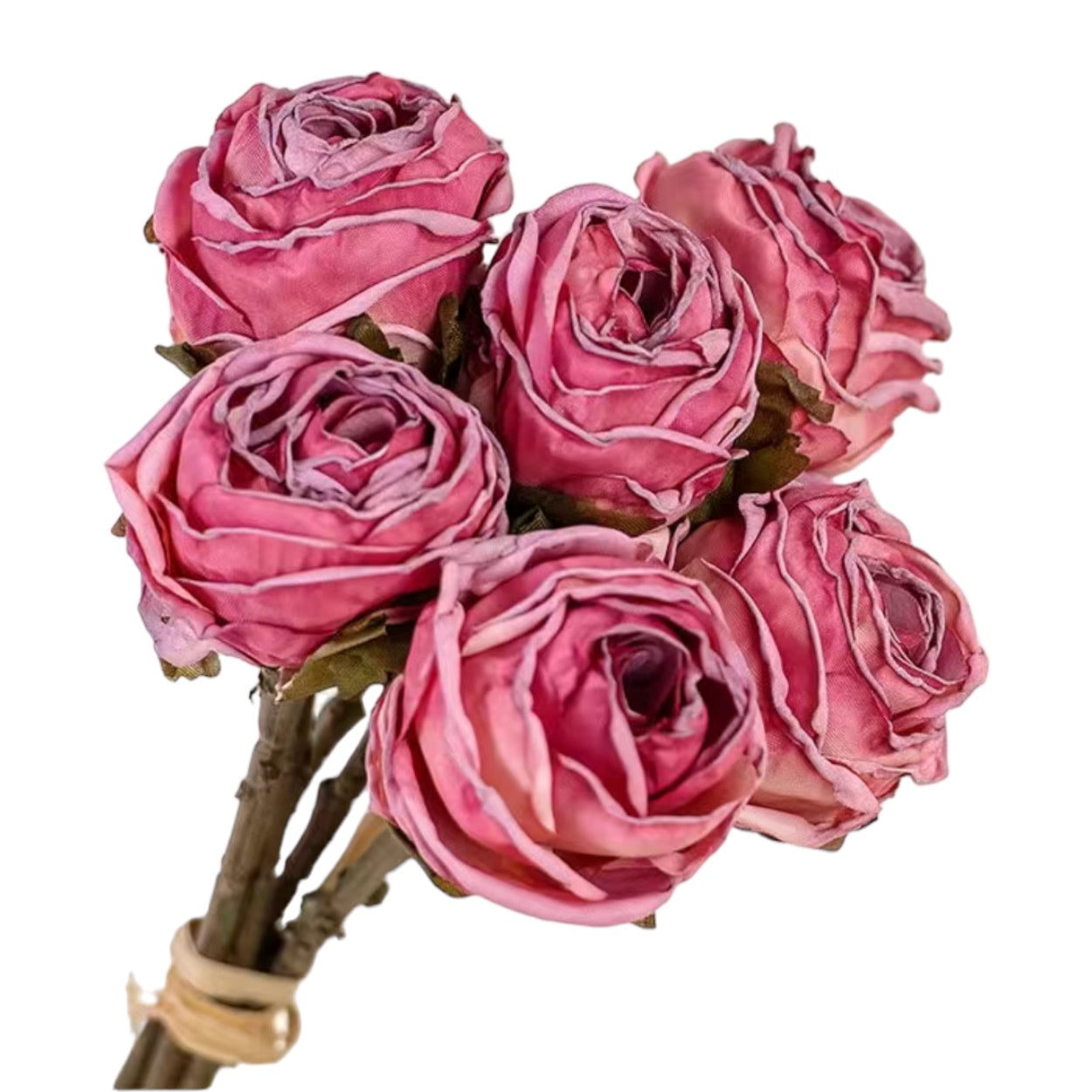 Vintage-Inspired Faux Dried Rose Bouquets