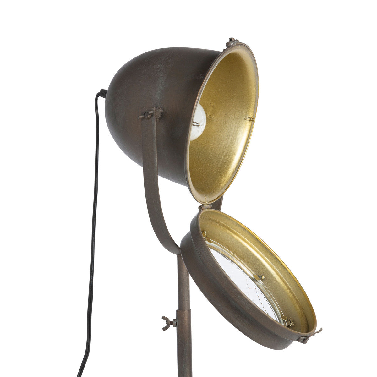 Industrial Metal Headlight Table Lamp