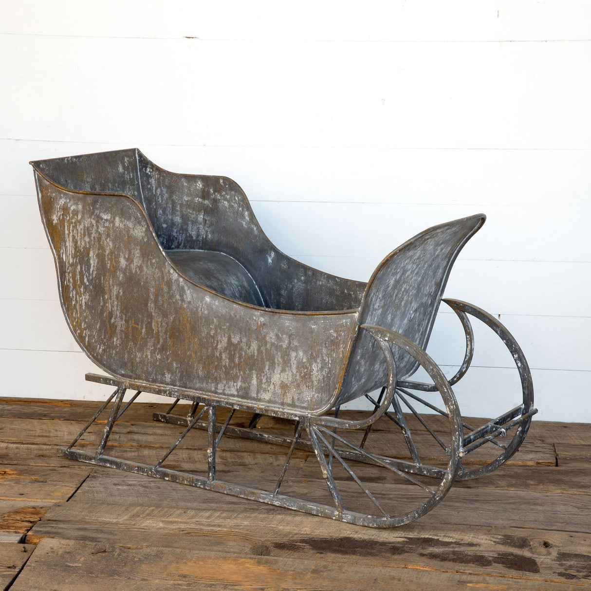 Rustic Metal Christmas Sleigh