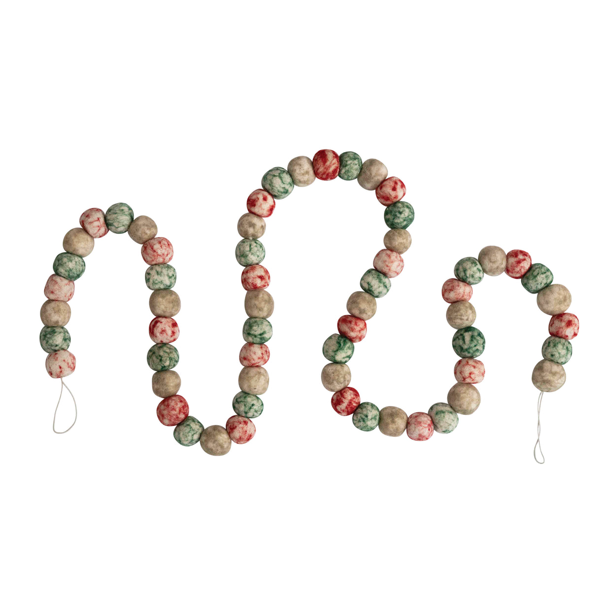 Wool Felt Ball Garland