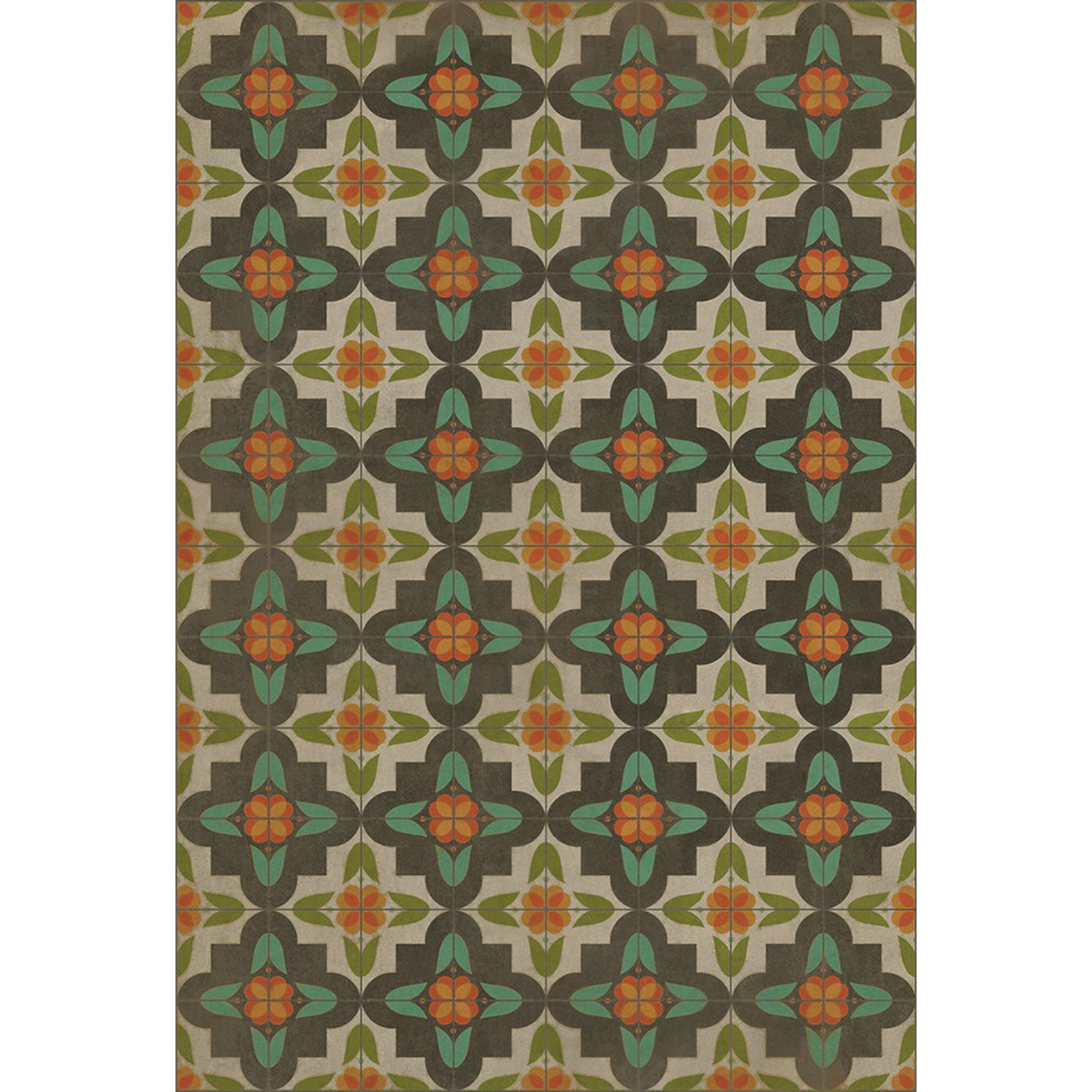 Pattern 33 Annas Garden Vinyl Rug