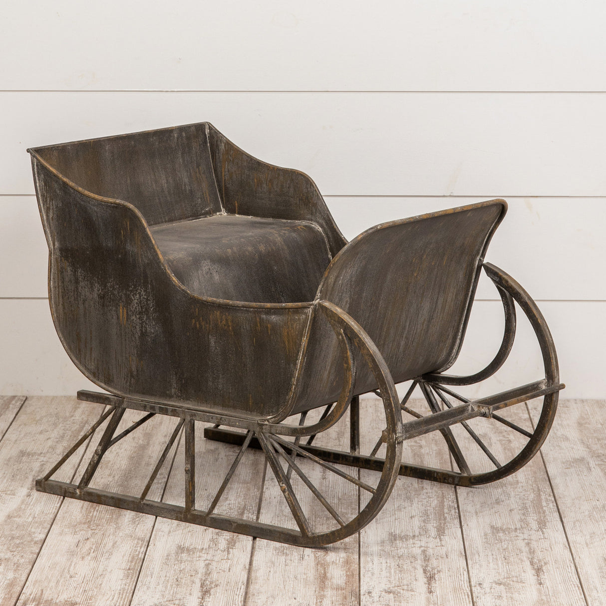 Rustic Metal Christmas Sleigh