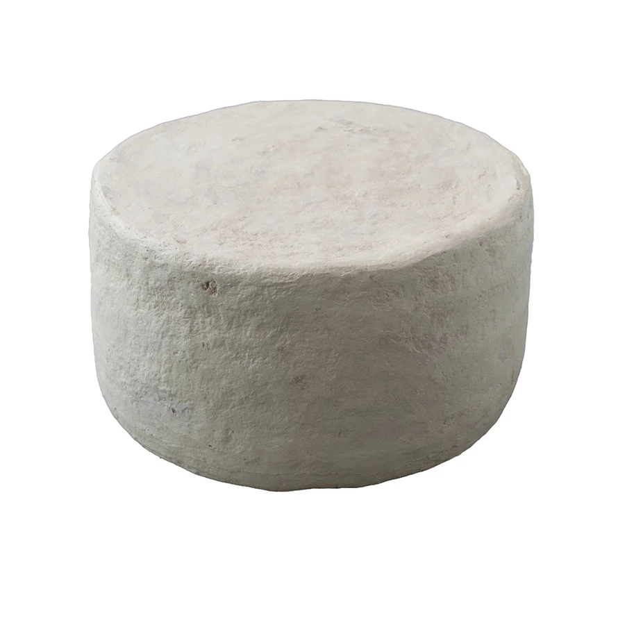 Handmade Paper Mache Stool Table