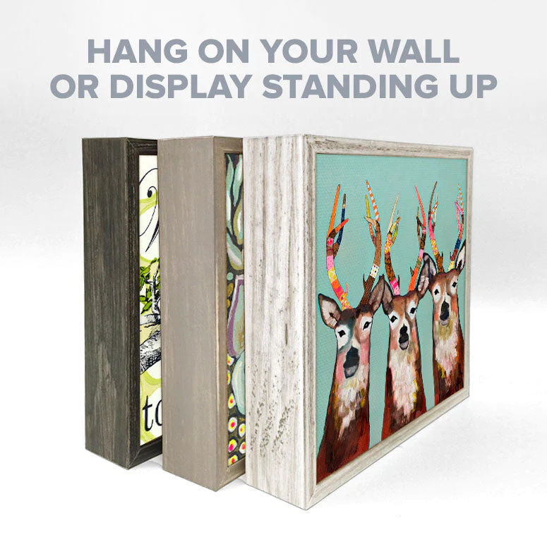 Mini Framed Wood & Canvas Box Art Prints