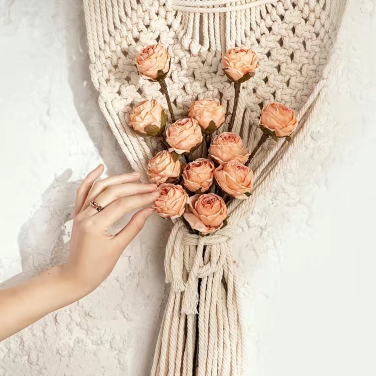 Vintage-Inspired Faux Dried Rose Bouquets
