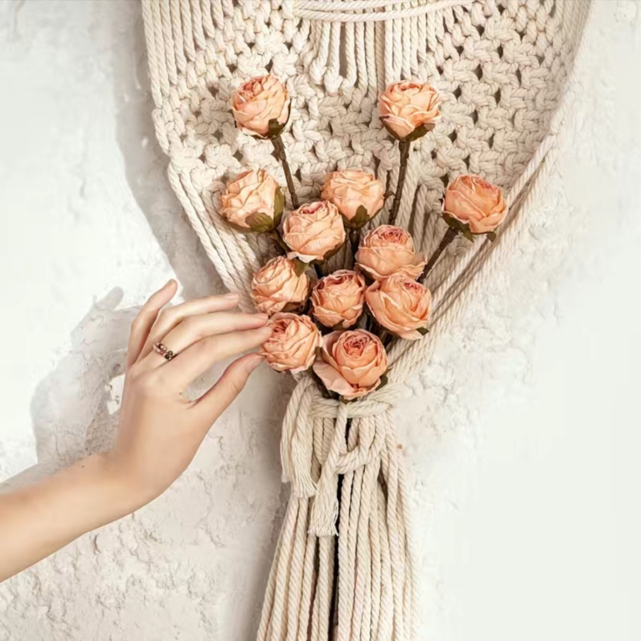 Vintage-Inspired Faux Dried Rose Bouquets