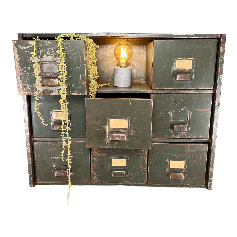 Vintage Metal Tool Bins