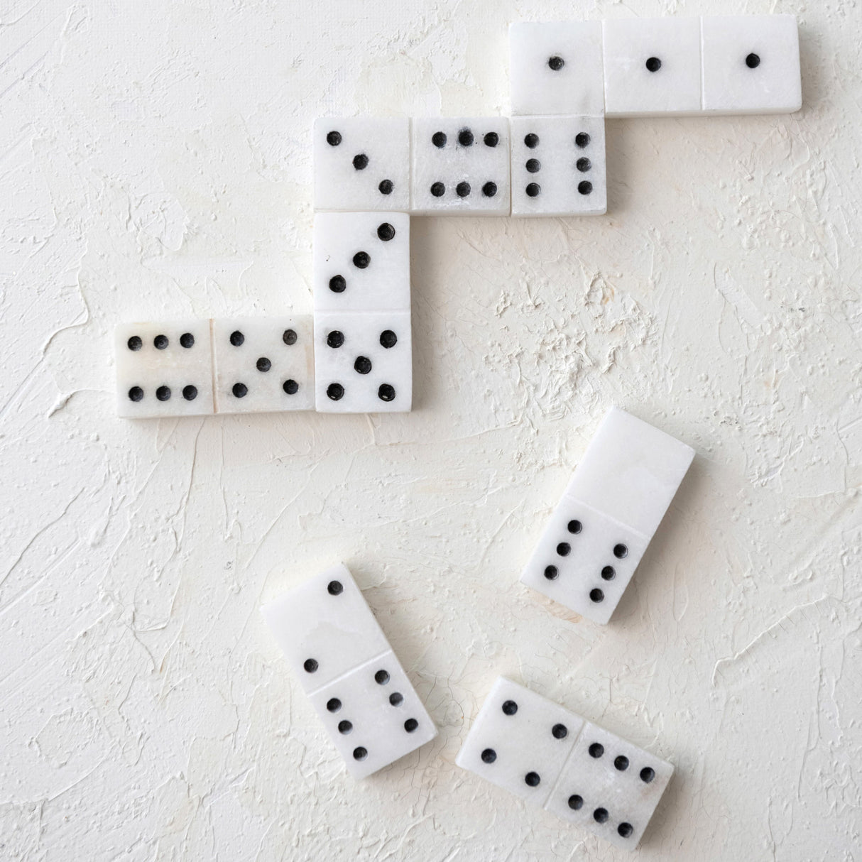 Handmade Alabaster Dominoes in Soapstone Box