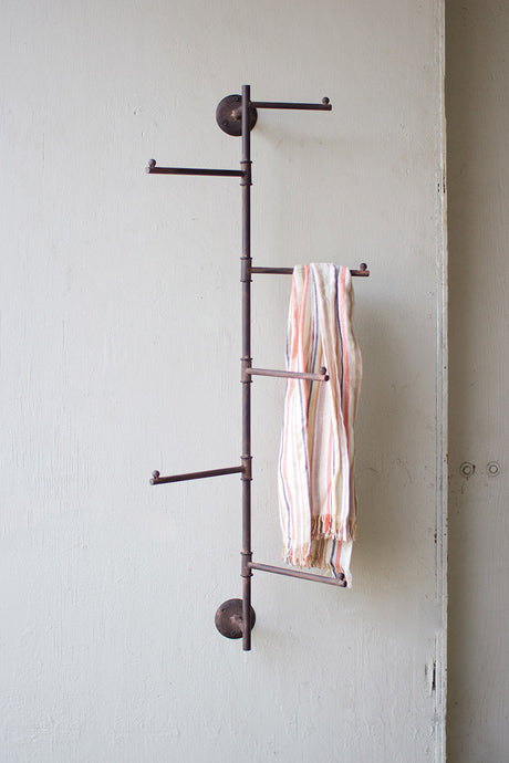 Rustic Swivel Coat Rack