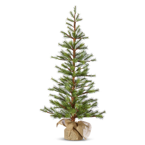 Slim Pine Trees in Burlap Bag