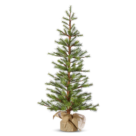 Slim Pine Trees in Burlap Bag