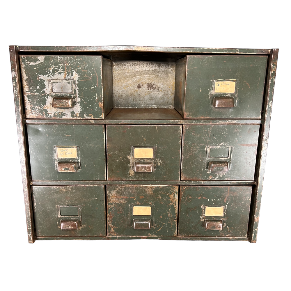 Vintage Metal Tool Bins