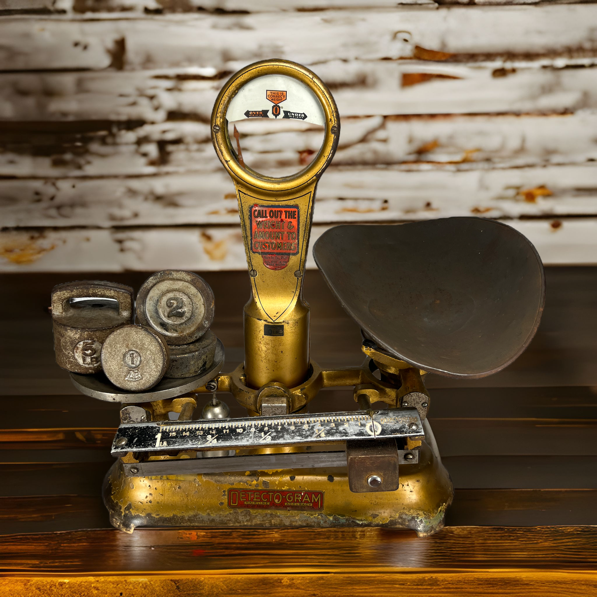 Vintage DetectO-Gram Scale