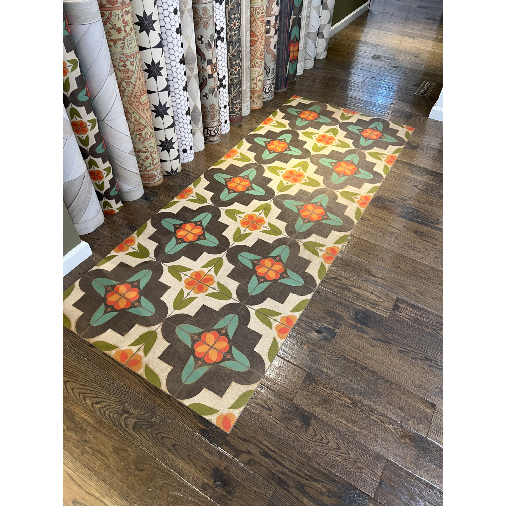 Pattern 33 Annas Garden Vinyl Rug