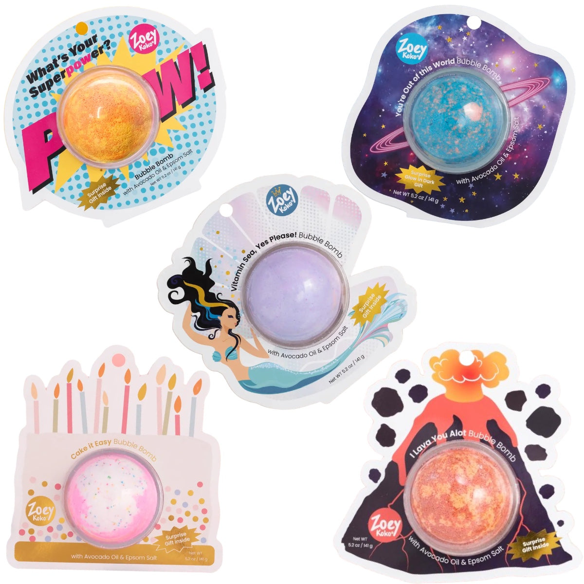 Bubble Bath Bombs with Surprise Charm