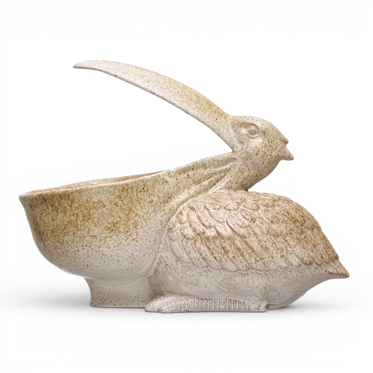 pelican planter ceramic bird planter reactive glaze decorative bowl planter neutral home decor
Suggested Product Title