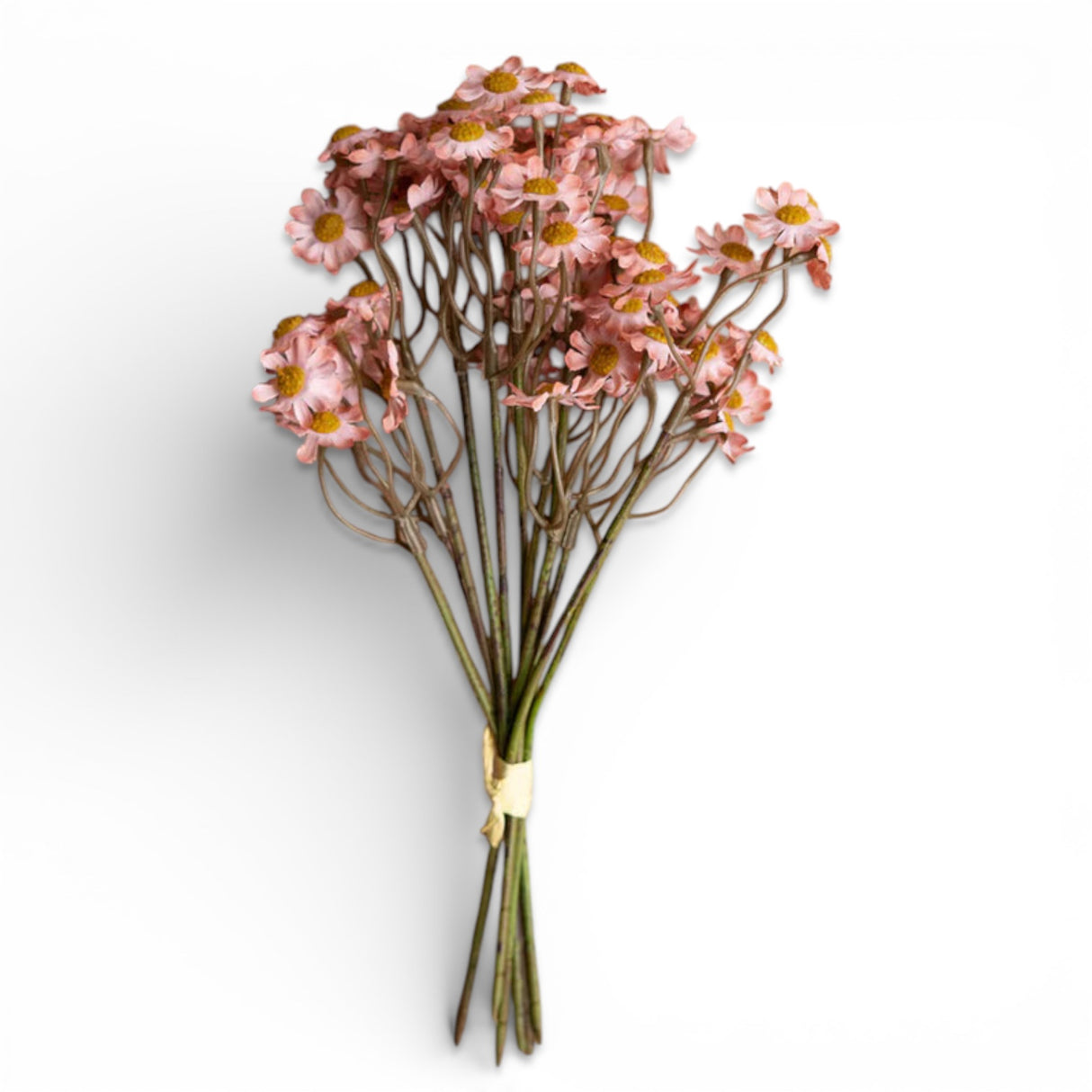 pink artificial chamomile flowers bundle small faux daisy stems for spring home decor