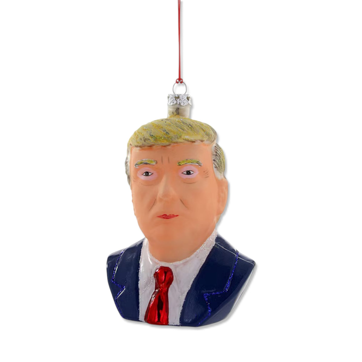 christmas ornament in the shape of Donald trump president
