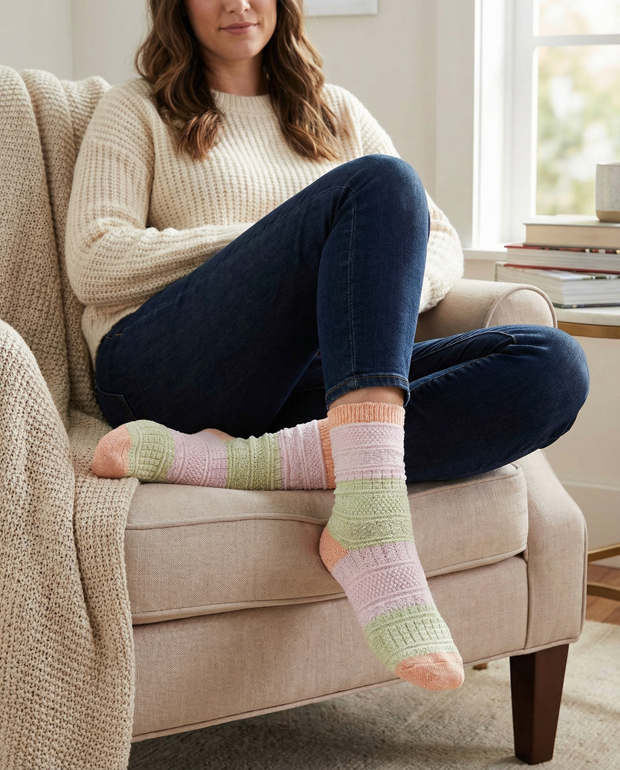 Weekend Basket Women's Crew Socks