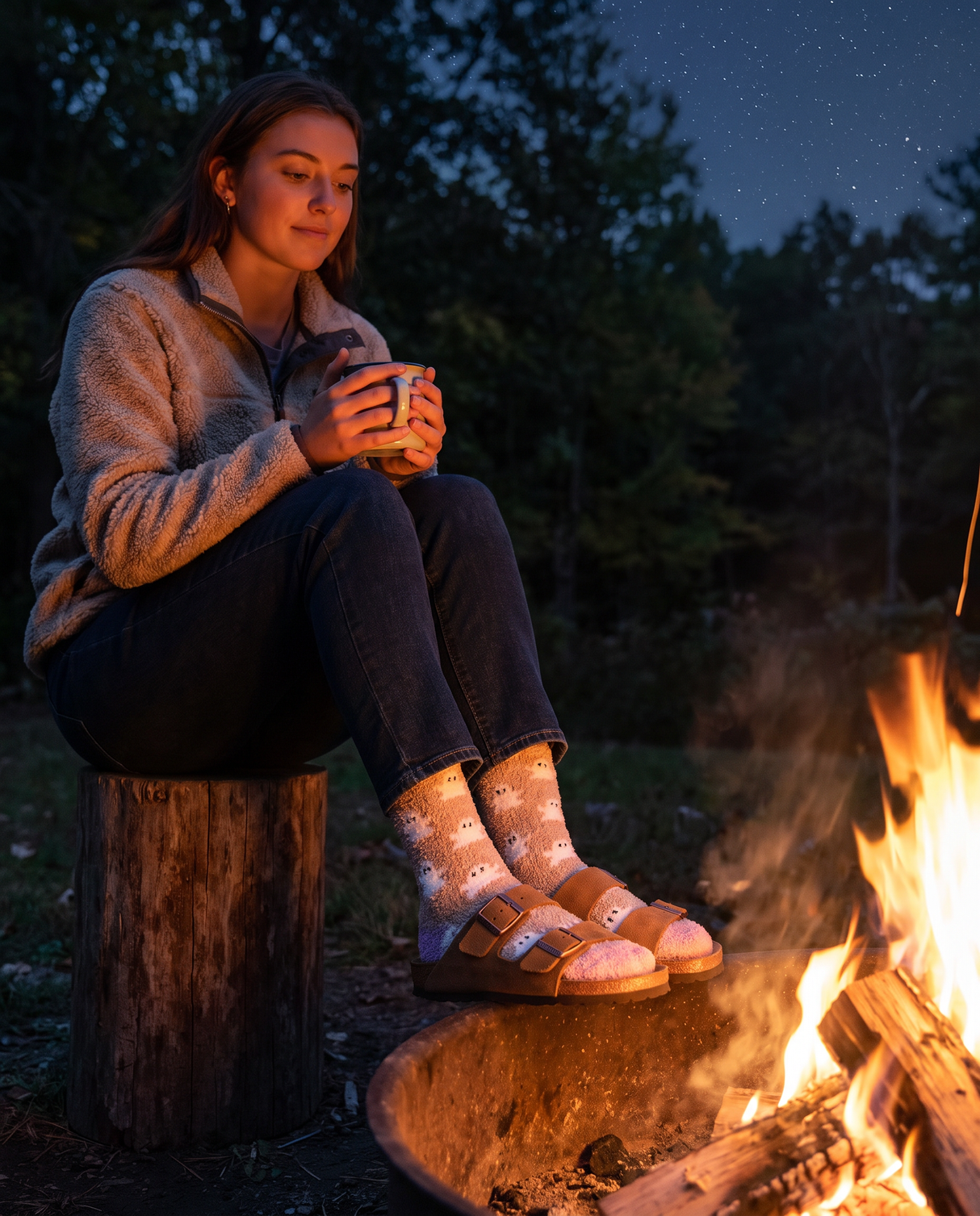 Gray Ghost Fireside Crew Socks | World's Softest