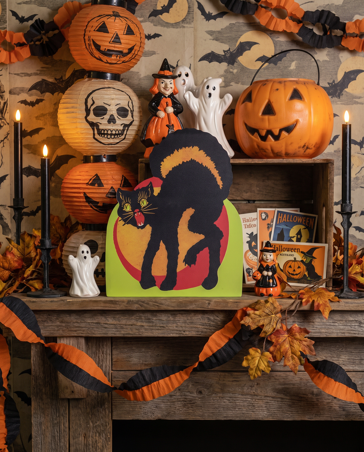 Retro Crazy Cat Metal Dummy Board Sign