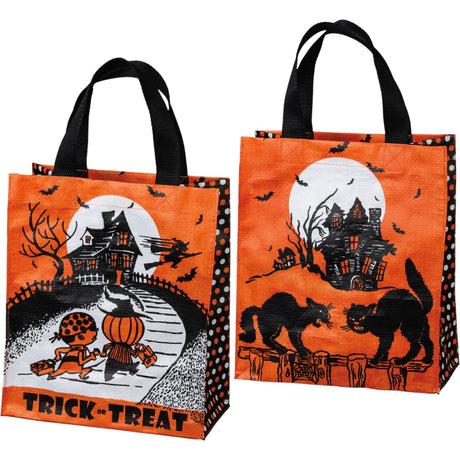 vintage halloween tote bag