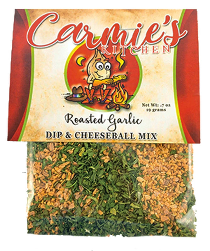 Carmie's kitchen roasted garlic dip and cheeseball mix