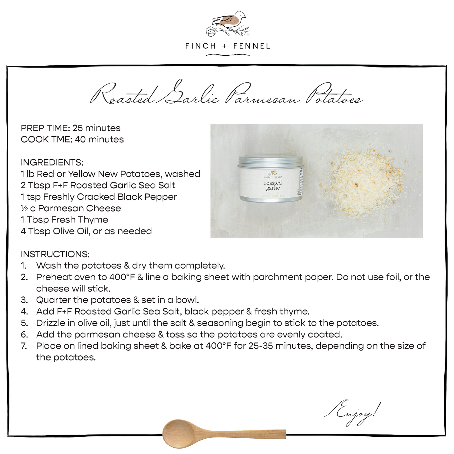 Roasted Garlic Sea Salt | Finch & Fennel