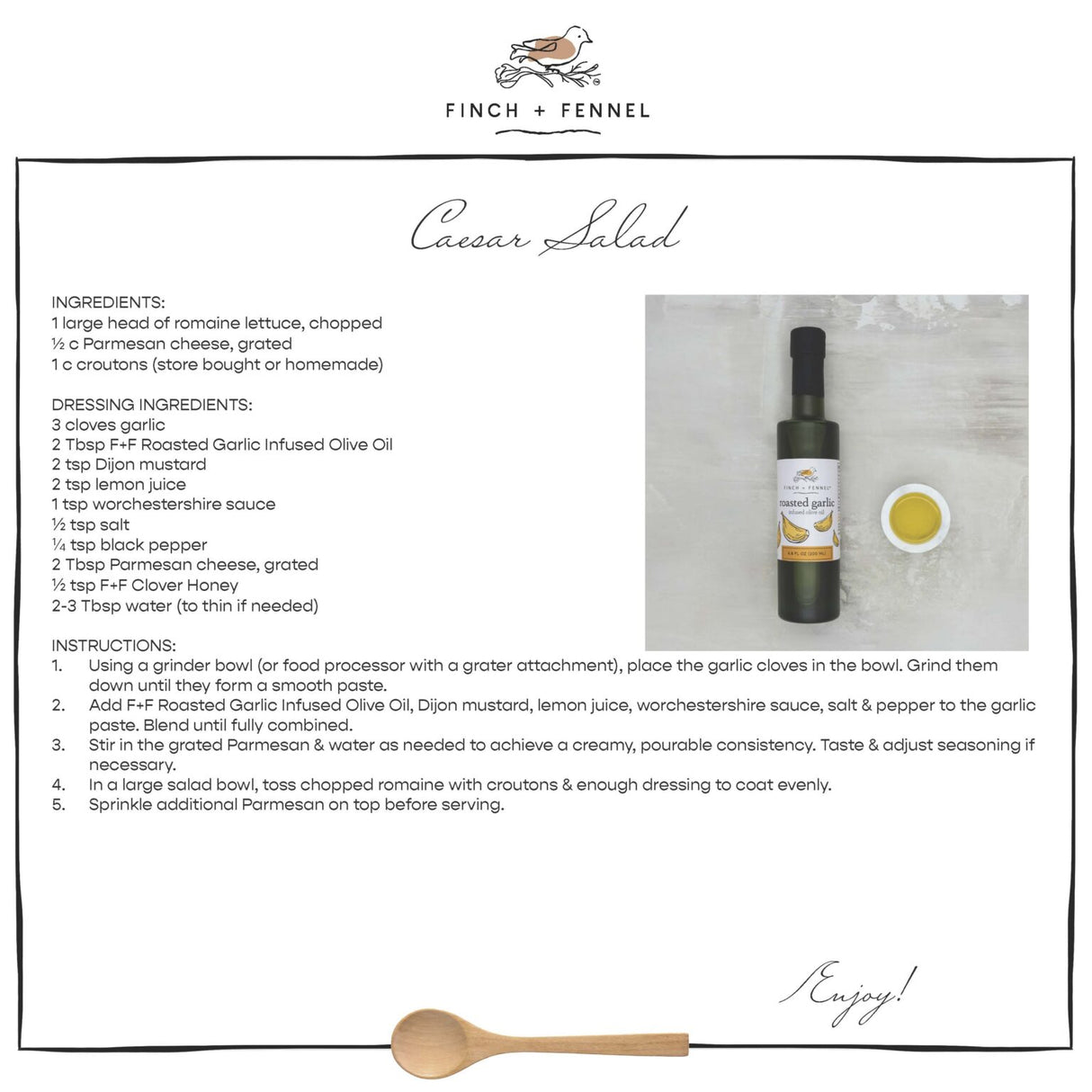 Roasted Garlic Infused Olive Oil | Finch + Fennel