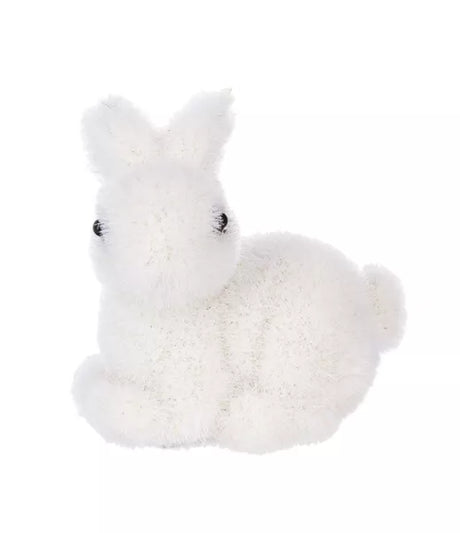 Fuzzy Bunny Rabbit Figurine
