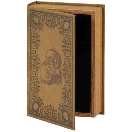 vintage inspired Christmas santa book box