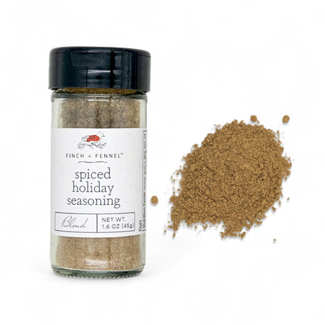 Finch + Fennel Spiced Holiday Seasoning Blend jar
