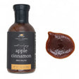 Bottle of sweet and spicy apple cinnamon BBQ sauce