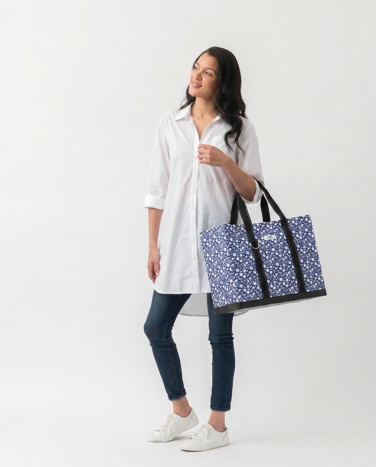 Blue Floral Blooms Original Deano Tote | Scout Bags