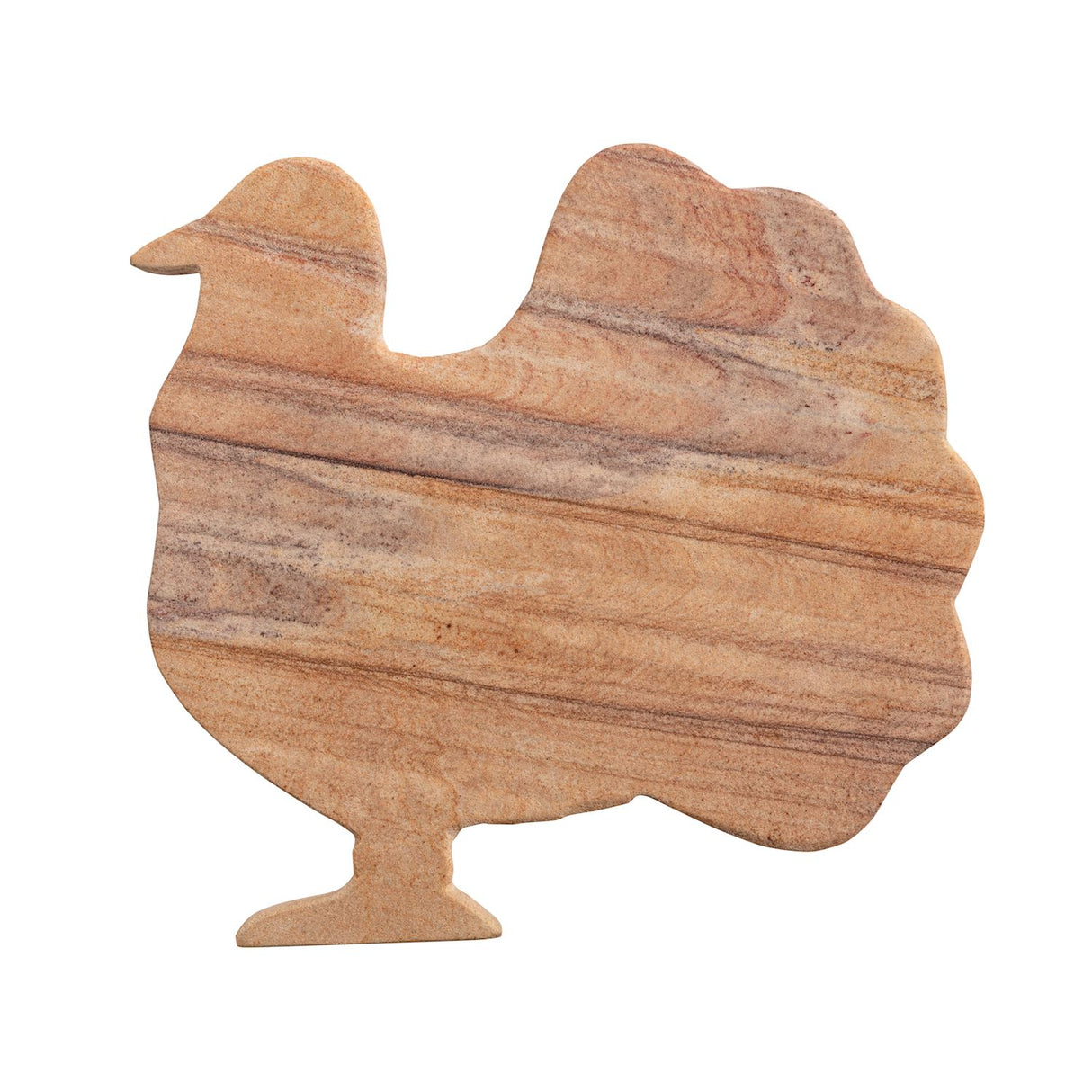 Turkey shaped marble sandstone serving board