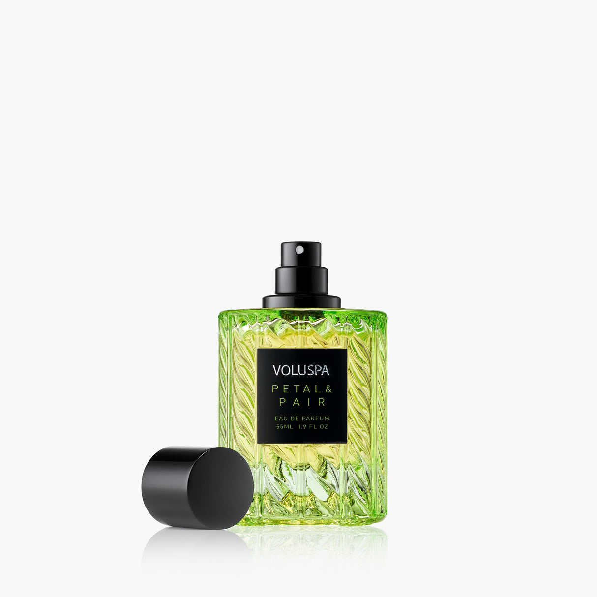 Voluspa Petal & Pair 55 mL floral perfume bottle detail
