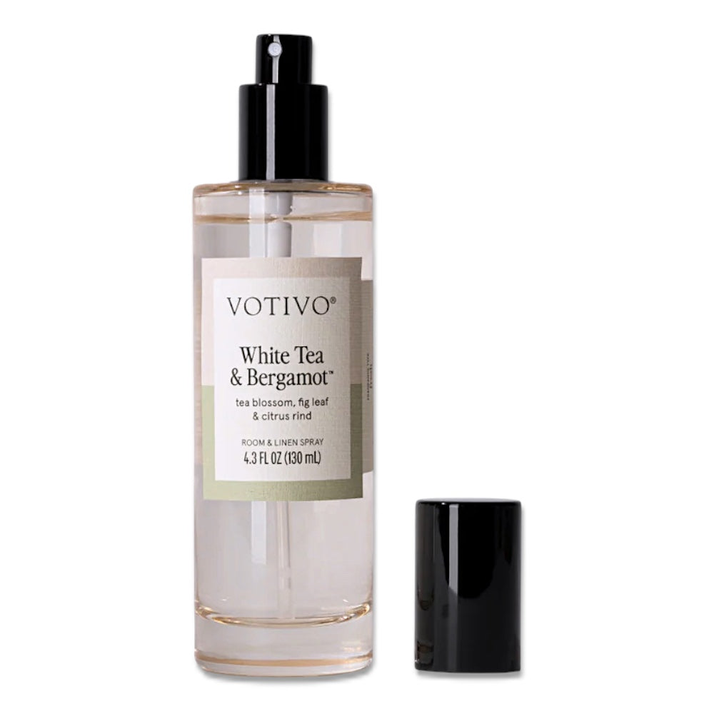 Votivo White Tea and Bergamot room and linen spray 4.3 oz fresh citrus floral scent
