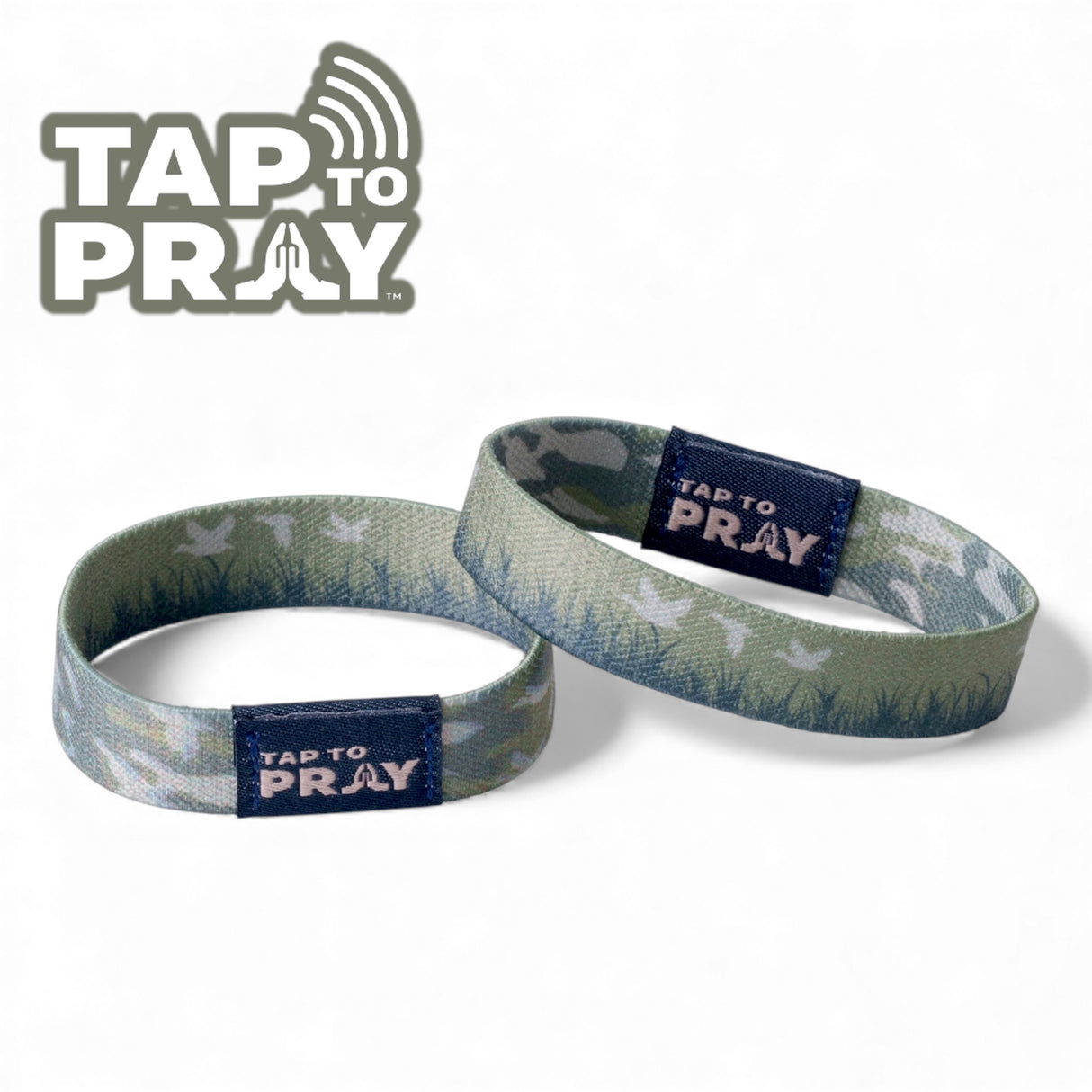 bird hunting tap to pray wristband