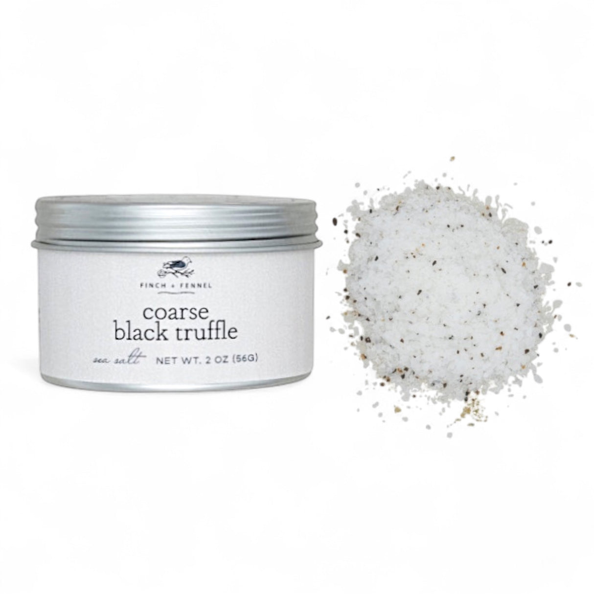 Coarse Black Truffle Sea Salt | Finch & Fennel